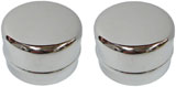 set di 2 coprimozzo cromati (si montano direttamente sui tamburi anteriori , ideali con dei cerchioni ERCO)
