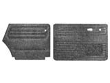 set di 4 pannelli porta neri per cabriolet 73-79 (con tasche laterali )