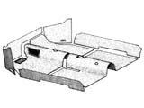 kit moquette interna nera cabriolet 69-70